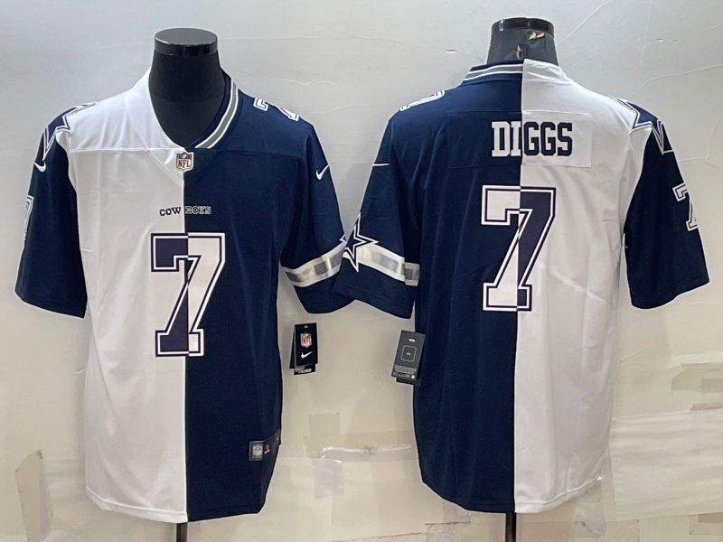 Men Dallas Cowboys #7 Diggs white blue 2022 Vapor Untouchable Limited Nike NFL Jersey->nfl hats->Sports Caps